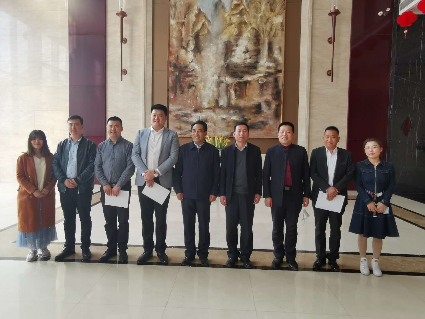 热烈欢迎市委统战部新联会 丁慎强会长一行莅临柏涵管理调研指导